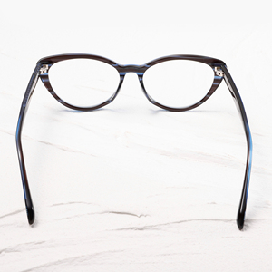 Lunettes de vue pour femmes, monture complète œil de chat, noir uni, anti-UV, correction de la vision, montures pour visage ovale, adultes - Product Image 5