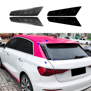 Audi A3 S3 8Y Hatchback 2021+ Carbon Fiber Texture Rear Wing Stickers Body Decals Adhesive ABS Material - Product Image 1