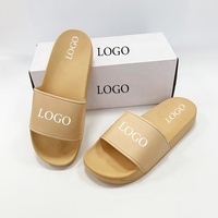 Chaussons d'hôtel personnalisés avec logo de marque, sandales et claquettes en caoutchouc gaufré pour hommes et femmes