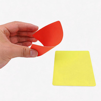 Kit d'arbitre de football en gros d'usine, cartes rouges et jaunes, sifflet d'arbitre en métal, drapeau de juge de touche, drapeau d'arbitre, kit d'outils