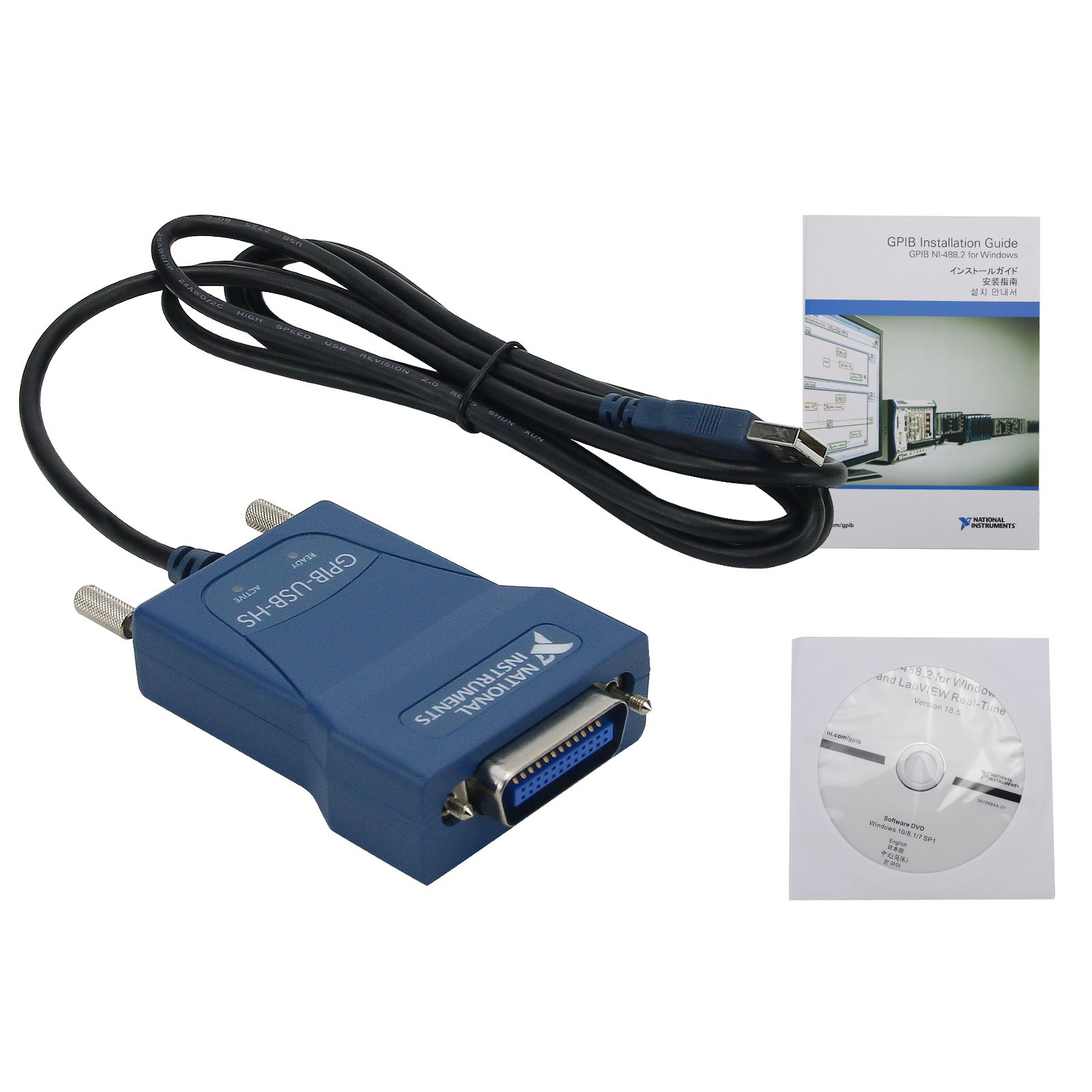 National Instruments GPIB-USB-HS Interface Adapter IEEE 488