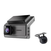 Cámara de tablero dual Q8 AHD 1080P Vista frontal 720P con pantalla horizontal de 3,16 pulgadas Aavail 5V a 12V