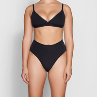 Culottes taille haute en coton peigné grande taille pour femmes : effet ventre plat, rehaussement des fesses, invisibles (personnalisables)