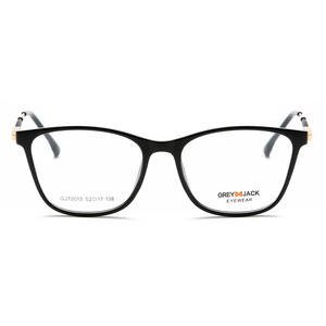 Lunettes de vue carrées grises à monture complète 70013 unisexe avec protection anti-UV - Product Image 4