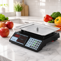 Timbangan Ritel Elektronik 5kg-60kg Akurasi 1g Baki Stainless Steel untuk Pasar Buah dan Sayur OEM/ODM Dapat Disesuaikan Layar LED