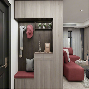 Ensemble de meubles de chambre à coucher en bois : Armoire de rangement, penderie et meuble à chaussures, modèle Turquie - Product Image 3