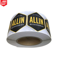 Fabricant d'étiquettes de produits personnalisées, autocollants en vinyle adhésifs, rouleau d'autocollants en PVC, autocollant de logo