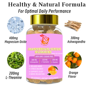 Private Label <b>Magnesium</b> Oxide <b>Gummies</b> with Ashwagandha Extract Chamomile Extract to Improve Sleep Quality Herbal <b>Gummies</b> - Product Image 2
