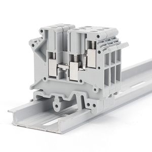 UK 5-TWIN Screw Type <strong>Terminal</strong> Block 1 in 2 Out Wire Electric <strong>Connector</strong> - Product Image 3