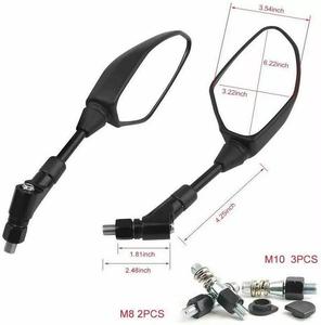 Piezas de Repuesto para Motocicleta, Espejo Retrovisor Universal, Mano Derecha, MT25, MT03, <span class=keywords><strong>MT09</strong></span>, FZ07, FZ09, 2017 - Product Image 2