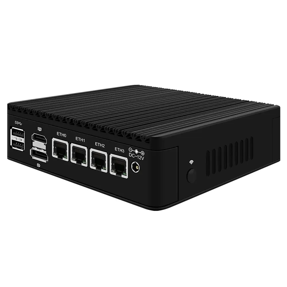 Fanless Mini PC 4 Intel i226-V 2.5G N6005 N5105 V5 edizione 2 * NVMe TPM2.0 interruttore Router morbido ESXI PVE dispositivo Firewall Server