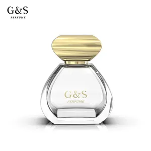 New Design Crystal Perfume Glass Bottle Luxury 100ml With perfume cap zamac