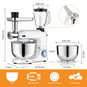 Factory Customization Kitchen Electric Cake <strong>Mixer</strong> Machines 5.5L 6.2L SUS304 Bowl Multifunction Stand Food <strong>Mixers</strong> - Product Image 5