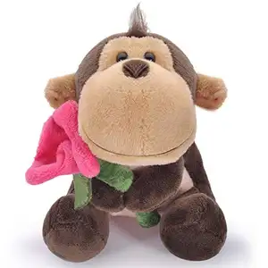Романтические подарки M952, плюшевые игрушки-обезьянки, держащие розу, очаровательные девушки, обезьяны, плюшевые игрушки