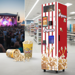 Distributeur automatique de pop-corn électrique commercial à monnayeur, à <span class=keywords><strong>prix</strong></span> attractif - Product Image 1