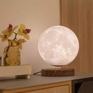 Lampe lunaire romantique à lévitation magnétique, lampe lunaire flottante en impression 3D pour cadeau de Noël, ornement de maison - Product Image 4