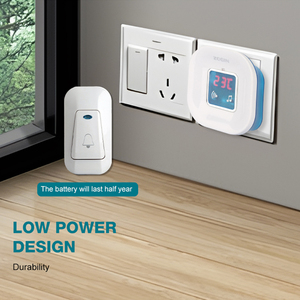 Installation facile directe d'usine <span class=keywords><strong>étanche</strong></span> Ip44 Villa appartement 55 sonneries ABS <span class=keywords><strong>sonnette</strong></span> numérique <span class=keywords><strong>sans</strong></span> <span class=keywords><strong>fil</strong></span> <span class=keywords><strong>longue</strong></span> <span class=keywords><strong>portée</strong></span> - Product Image 4