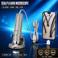Analyseur portable de cheveux et de peau avec support, microscope USB pour l'examen des cheveux et de la peau à domicile, consultation client en salon