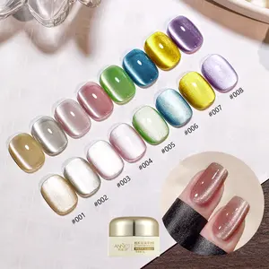 Custom 8 Colors 8g Gemstone Cat Eye Gel 3d Liquid Cat Eye Gel Polish Autumn And Winter Cat Eye Gel Nail Polish