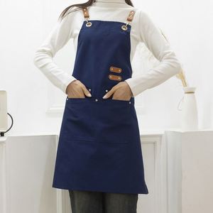 Tablier de cuisine en toile de coton robuste personnalisable avec logo, imperméable, en denim, pour chef, sublimation XD730 - Product Image 5