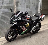 Moto sportive Kawasaki H2 400cc à essence, moteur bicylindre en parallèle refroidi par eau, puissance 1001-2000W, vitesse maximale >80 km/h