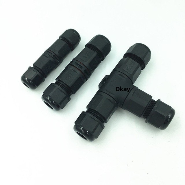 Straight-through Three-Way Four-Way Waterproof Round Circular Connector 2/3/4/5/6 Core Outdoor Cable Terminal 380V