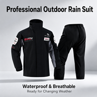 Veste et pantalon de pluie imperméables, respirants, haute visibilité, réfléchissants, robustes, unisexes, pour moto, pour homme