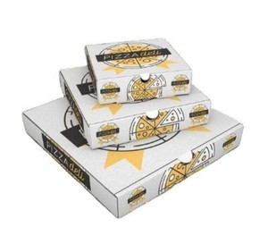 Caja <span class=keywords><strong>de</strong></span> Comida para Llevar Ecológica con Compartimentos, Caja <span class=keywords><strong>de</strong></span> <span class=keywords><strong>Pizza</strong></span> Personalizada, Empaque Resistente para Pizzas Calientes y Frescas - Product Image 2