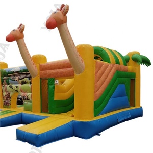 Château gonflable girafe en PVC pour l'extérieur, facile à installer, avec toboggan, pour les fêtes d'enfants, <span class=keywords><strong>location</strong></span> pour événements - Product Image 2