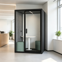 Cabine téléphonique acoustique insonorisée pour réunions et espaces de travail privés – Pod de bureau insonorisé