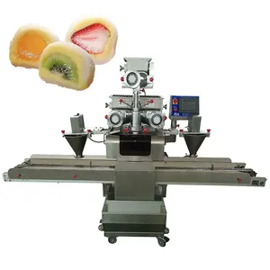 Encrusting machine for food processing factory