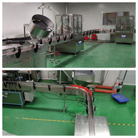 Ligne de production entièrement automatique de remplissage de bombes aérosols, contrôlée par PLC, pour peinture en spray pneumatique, crème solaire et désodorisant