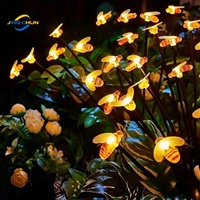 Guirlande lumineuse LED solaire d'extérieur IP65, petite, avec télécommande, corps en plastique portable, certifiée CE