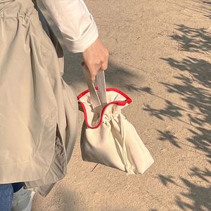 Wholesale Small MOQ Plain Cotton Canvas Shopping Bag Recycled Handle Cotton <b>Drawstring</b> Tote Bag Eco-Friendly Cotton Canvas <b>Pouch</b> - Product Image 4