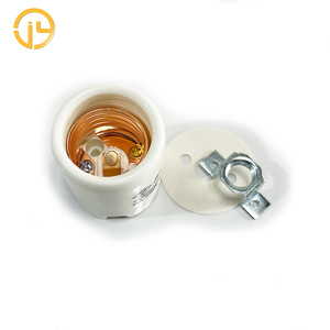 Ổ Cắm Đèn Sứ E26 Giá Đỡ Tùy Chỉnh Giá Đỡ Bóng Đèn Gốm PSE Phụ Kiện Đèn Đế Đèn Bàn 6A 250V Ống Đèn Led - Product Image 6