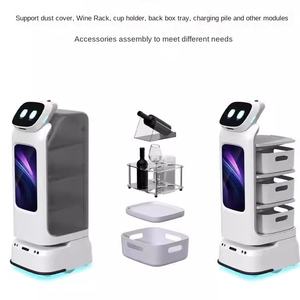 Robot <span class=keywords><strong>de</strong></span> livraison <span class=keywords><strong>de</strong></span> nourriture Youbao <span class=keywords><strong>Service</strong></span> <span class=keywords><strong>de</strong></span> réception <span class=keywords><strong>de</strong></span> bienvenue Maison <span class=keywords><strong>de</strong></span> thé Préposé au restaurant Promotion Commande Distribution Plateau à 12 couches - Product Image 5