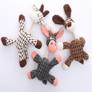 Toptan hayvan şekli temiz dişler ses pet ürünleri sevimli eşek çiğnemek köpek oyuncaklar - Product Image 2