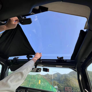 Techo Transparente para <span class=keywords><strong>Jeep</strong></span> Wrangler JL Techo Blando Modificado Techo Solar Transparente para Gladiator JT Nuevo Diseño - Product Image 1