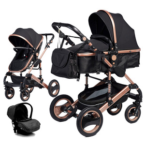 Cochecito de <span class=keywords><strong>Bebé</strong></span> de Lujo 3 en 1, Carrito de <span class=keywords><strong>Bebé</strong></span>, Silla de Paseo, Kinderwagen con Asiento para Automóvil, Cochecito Plegable 3 en 1 con Bolsa para Mamá - Product Image 6