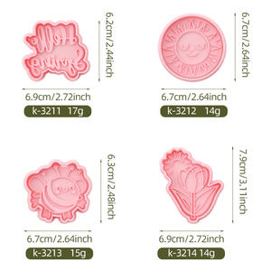 Printemps série en plastique écologique Biscuit moule fleur soleil <span class=keywords><strong>abeille</strong></span> 3D dessin animé bricolage mignon imprimé <span class=keywords><strong>emporte</strong></span>-pièces - Product Image 6