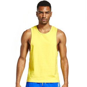 <span class=keywords><strong>Homme</strong></span> Sans Manches Coton Gilet De Gymnastique D'OEM Blanc Personnaliser Logo Broderie Compression D'entraînement Débardeurs Musculaires - Product Image 4