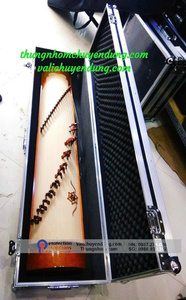 9mm Plywood Audio Case <b>with</b> Shock Absorption Rubber Foam Lining Large Butterfly <b>Locks</b> and <b>Wheels</b> for Professional Equipment - Product Image 5