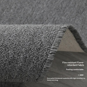 Tappeto Moderno GHT per Ufficio, Tessuto a Macchina, Su Misura, Antimacchia, Grigio, Tagliabile, per Studio <span class=keywords><strong>e</strong></span> Uso Commerciale - Product Image 2