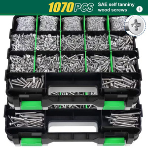 Stainless Steel Screw Set 1070Pcs Phillips Head Countersunk Self Tapping Cross Border Packaging - Product Image 3