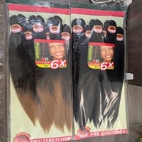 Extensions de cheveux synthétiques pré-étirées pour tresses, en fibre coréenne, vente en gros, pour tresses et torsades pour femmes