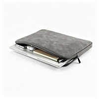 Housse de protection pour tablette en cuir PU durable, style coréen, simple, portable, grande capacité, antichoc, pour tablettes de 11 à 15,6 pouces