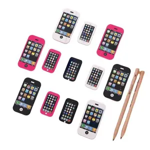 Creative Stationery cartoon mobile phone eraser primary school student prize gift cute children student pencil eraser