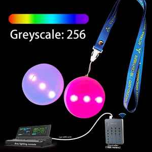 Lampu Medali LED yang Dapat Disesuaikan dengan Remote Control, Lampu Lanyard Nylon LED, Hadiah Promosi, Dekorasi, Lampu Reling - Product Image 2