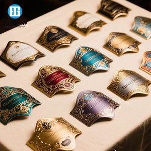 Luxury Metal <strong>Labels</strong> Premium Look and Feel Waterproof and Scratch-Resistant Wine <strong>Labels</strong> - Product Image 2