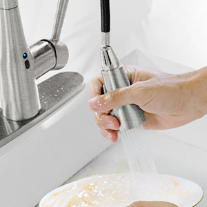 Control de aplicación, grifo de cocina de ahorro de energía sin contacto automático, control de calidad del agua, grifo extraíble para fregadero de cocina - Product Image 5